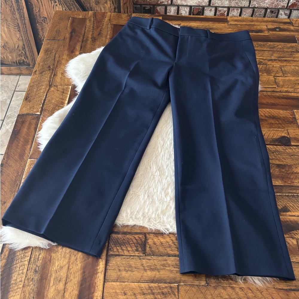 Zara Women's Navy Cropped Pants